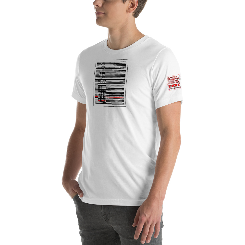 Barcode Coke” Short-Sleeve Unisex T-Shirt – One Angry Baby
