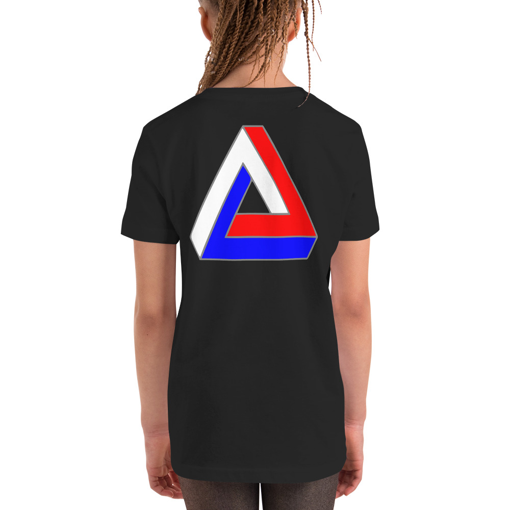 Penrose Triangle America” Youth Short Sleeve T-Shirt – One Angry Baby